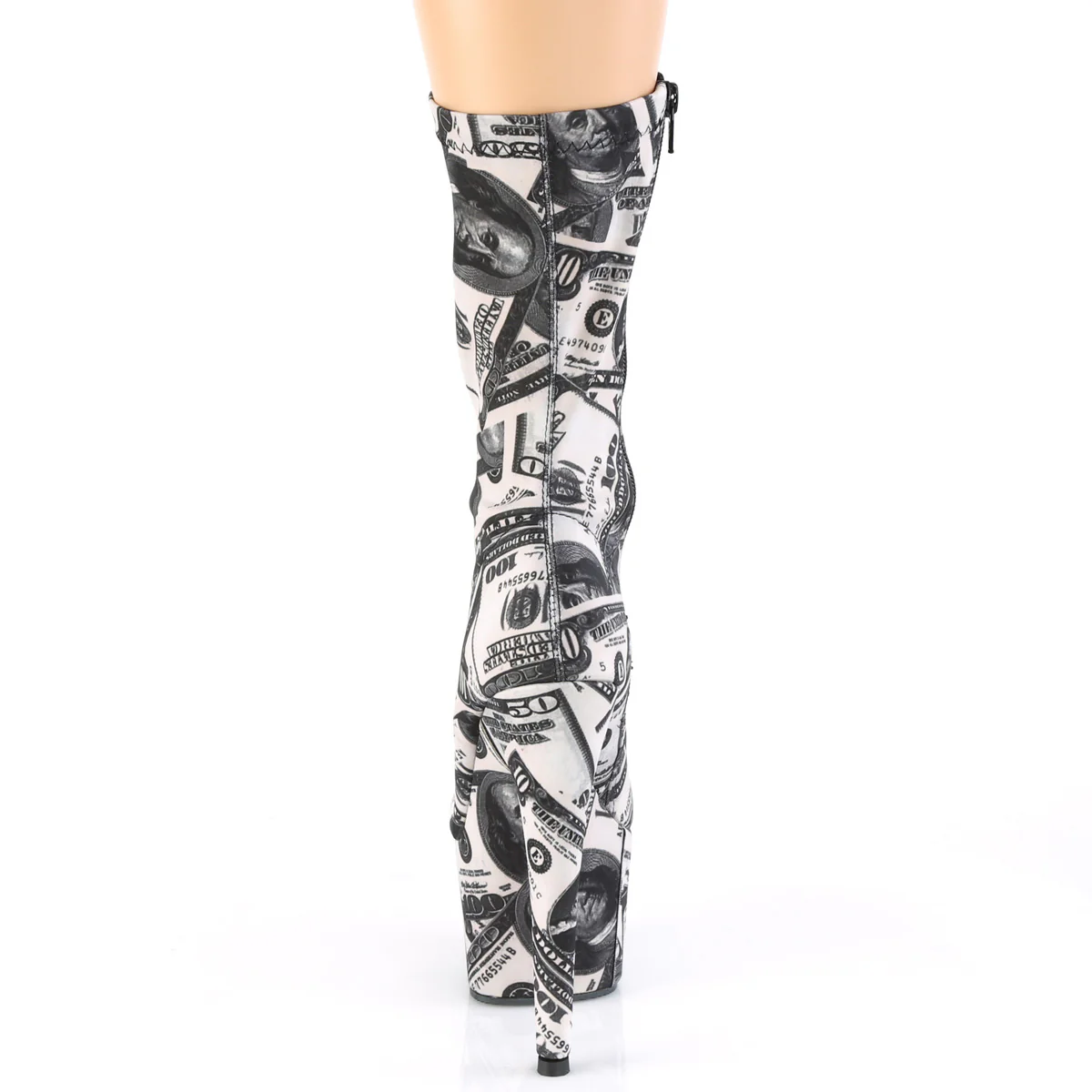 ADORE-1002DP White-Black Stretch Fabric /White-Black Fabric - Image 4