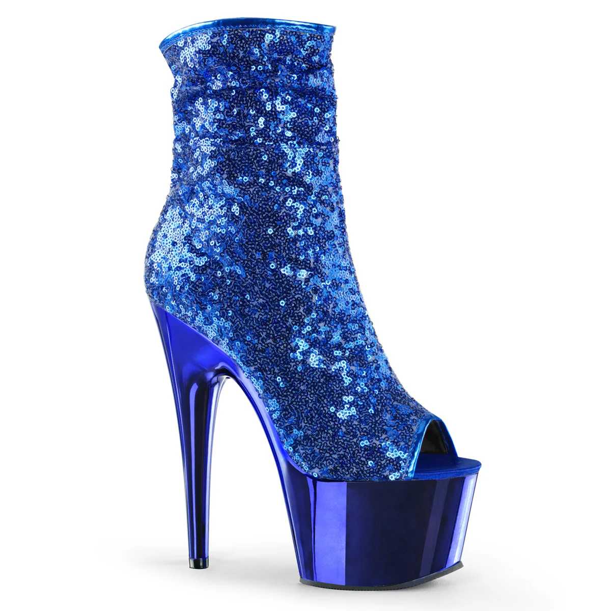 ADORE-1008SQ Blue Sequins/Blue Chrome