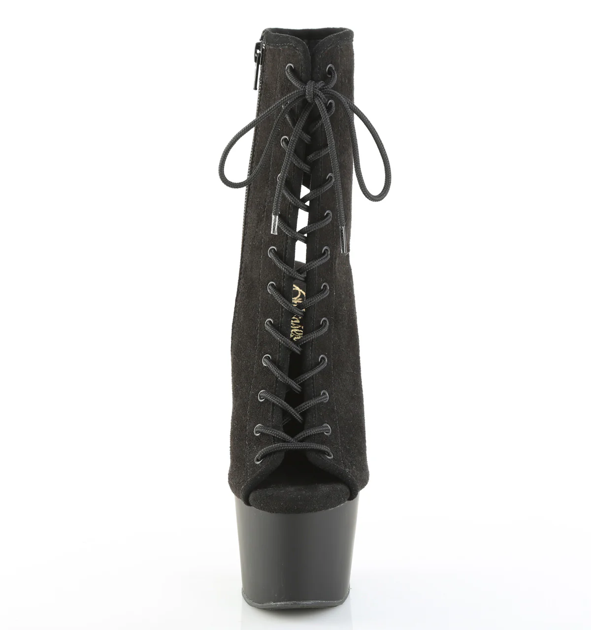 ADORE-1016  Black Faux Suede/Black Matte - Image 2