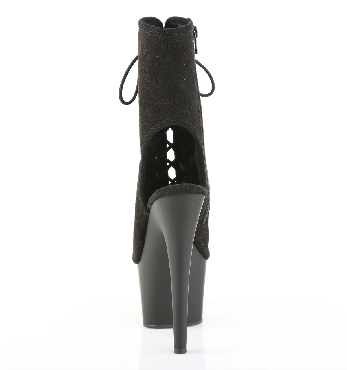 ADORE-1016  Black Faux Suede/Black Matte - Image 4