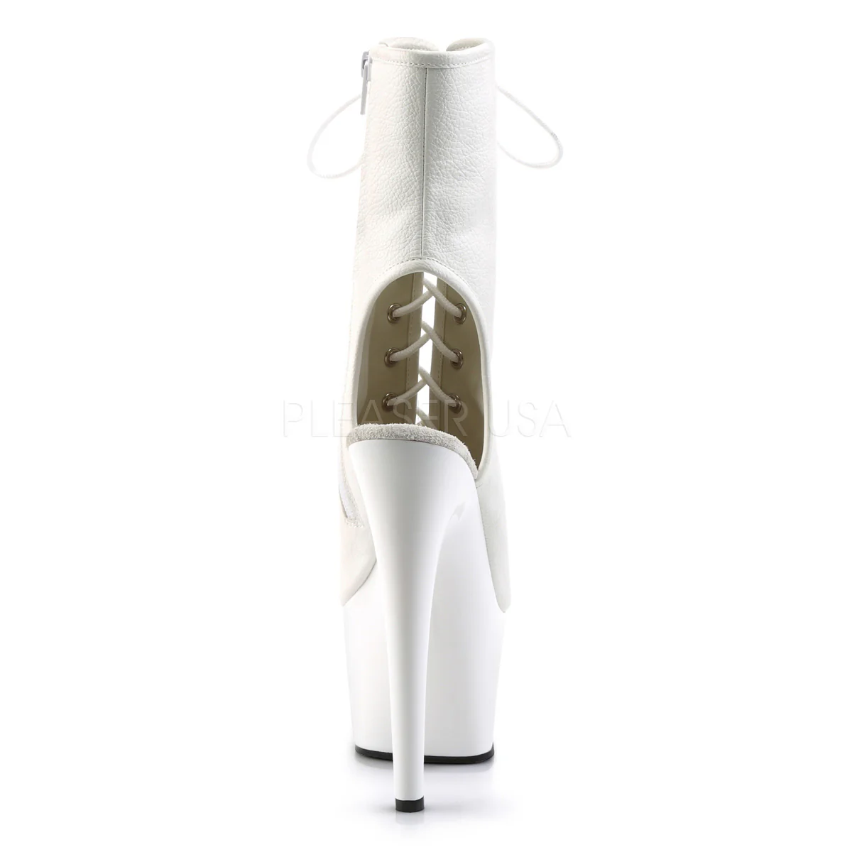 ADORE-1016 White Faux Leather/White - Image 4