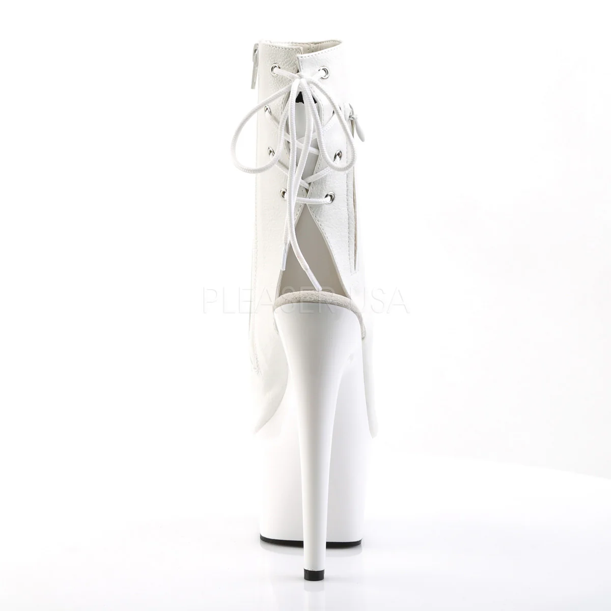 ADORE-1018  White Faux Leather/White - Image 4