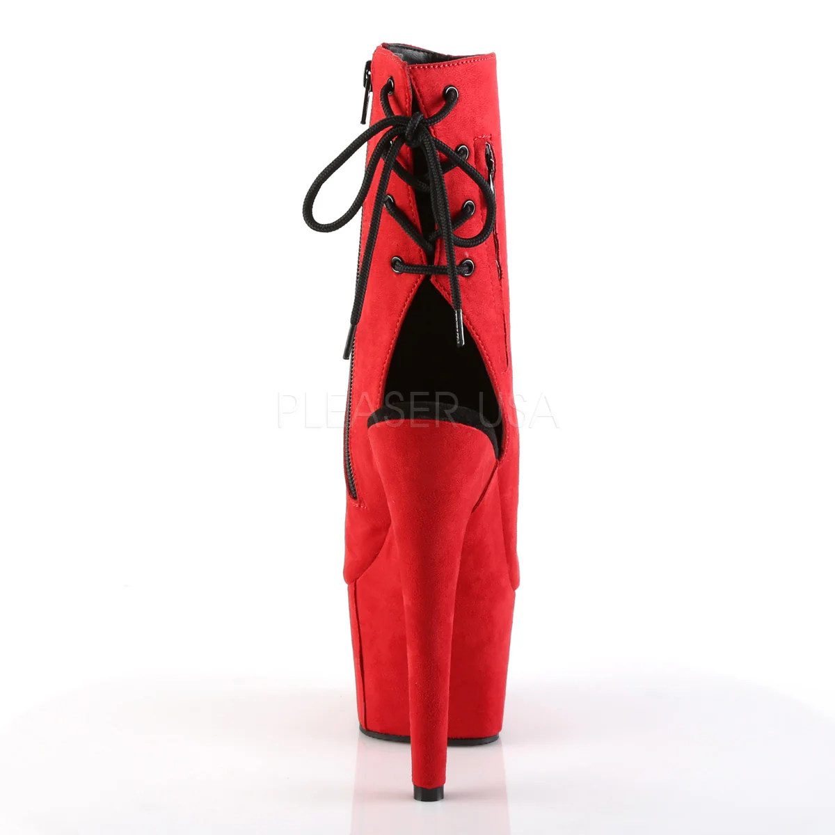 ADORE-1018FS  Red Faux Suede/Red Faux Suede - Image 4
