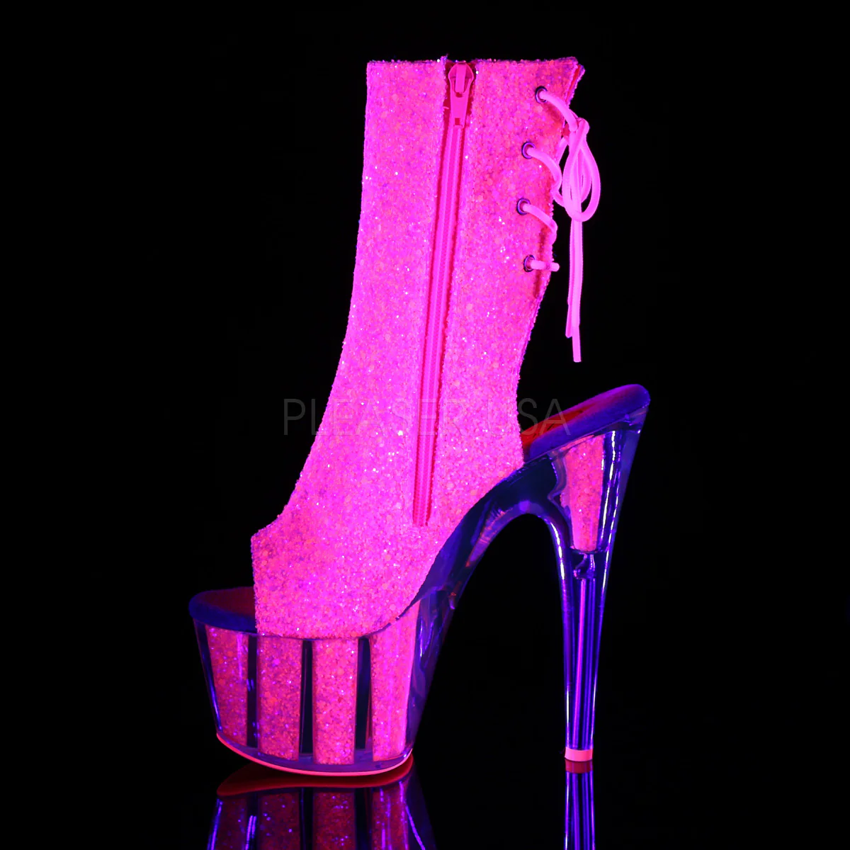 ADORE-1018G Neon Pink Glitter/Neon Pink Glitter - Image 3