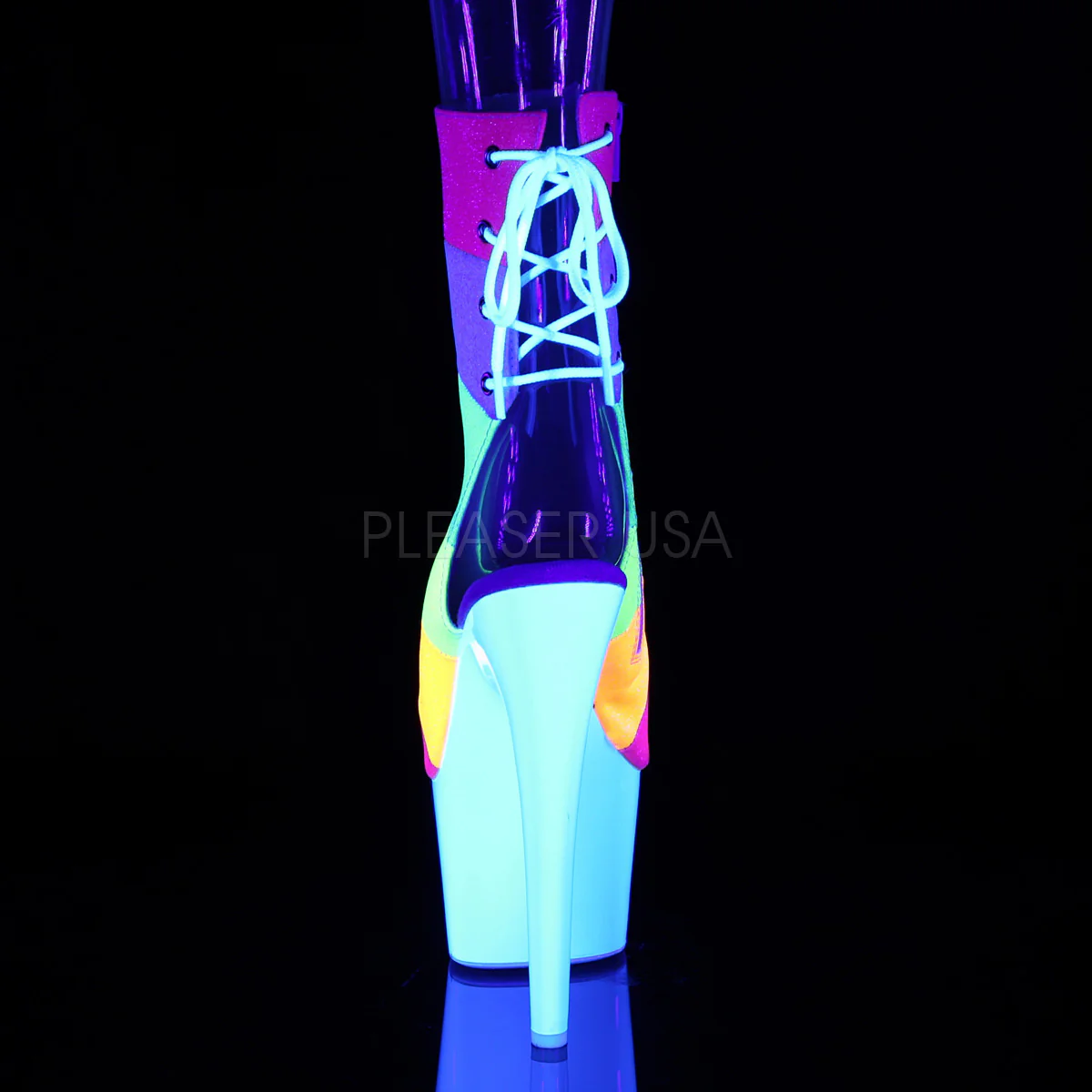 ADORE-1018RBG  Rainbow Multi Glitter/Neon White - Image 4