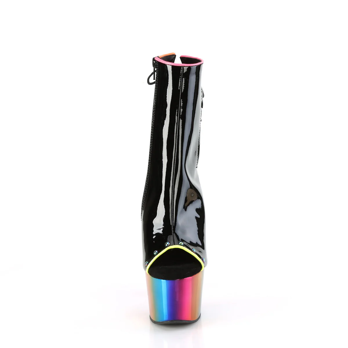 ADORE-1018RC-02  Black Patent/Rainbow Chrome - Image 2