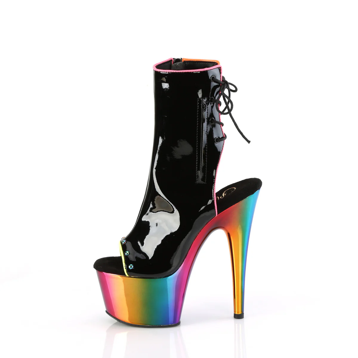 ADORE-1018RC-02  Black Patent/Rainbow Chrome - Image 3