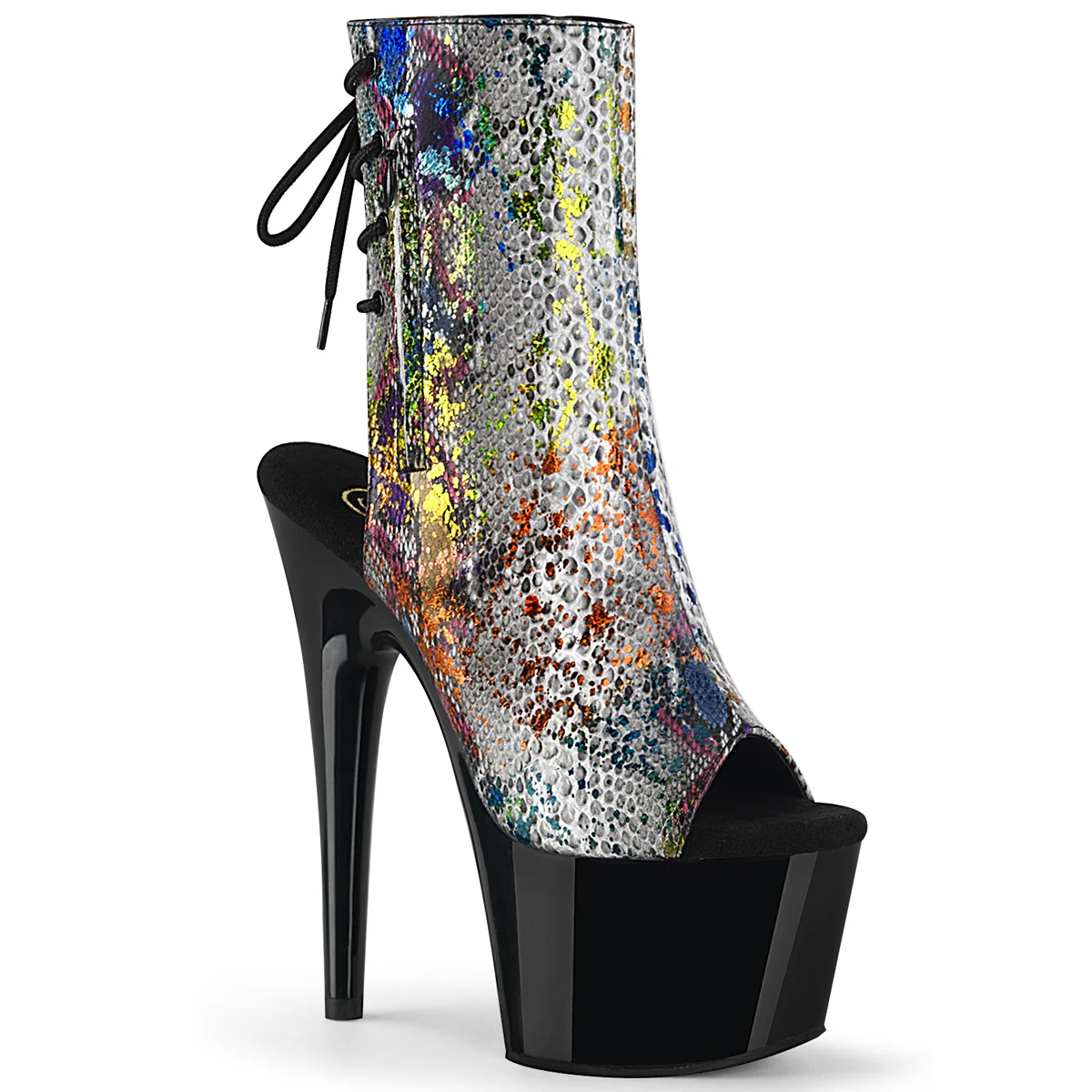 ADORE-1018SP  Multi-Color Snake Print/Black