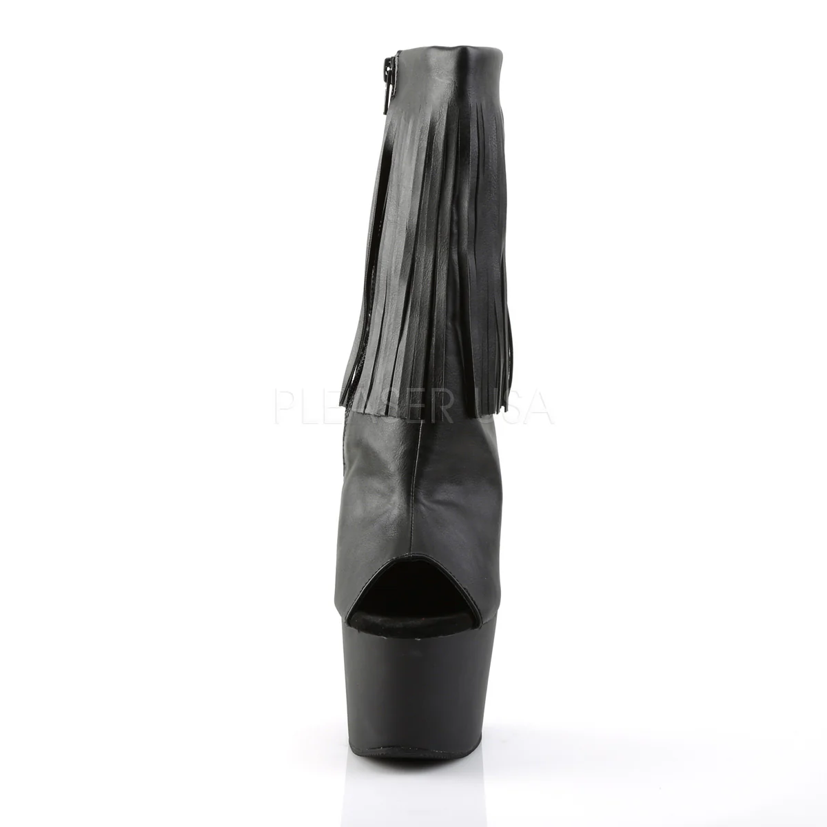 ADORE-1019 Black Faux Leather/Black Matte - Image 2