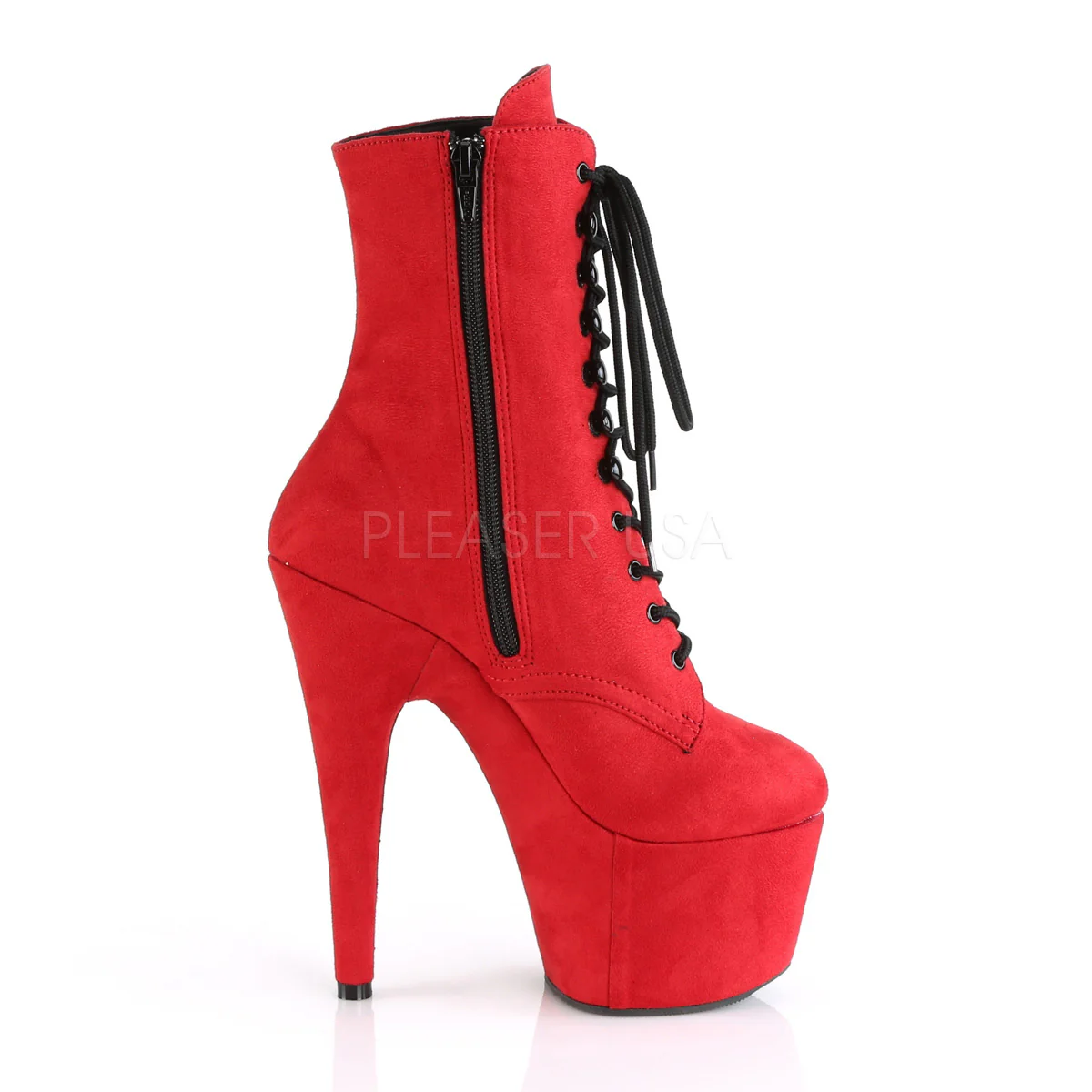 ADORE-1020FS  Red Faux Suede/Red Faux Suede - Image 4