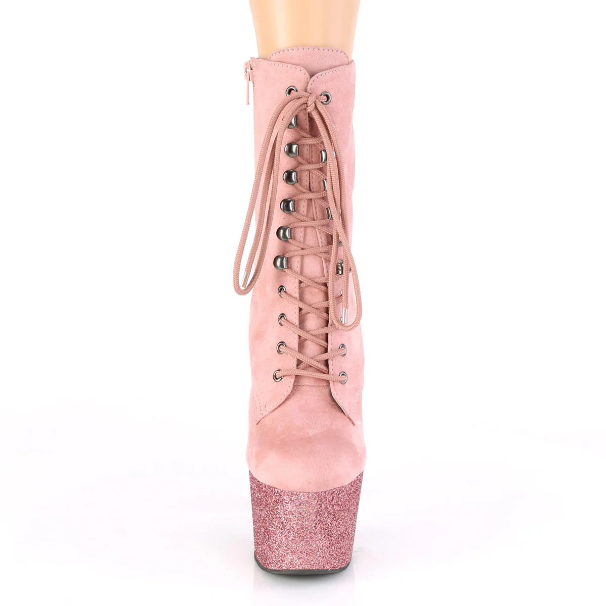 ADORE-1020FSMG  Baby Pink Faux  Suede/Baby Pink Multi Mini Glitter - Image 2