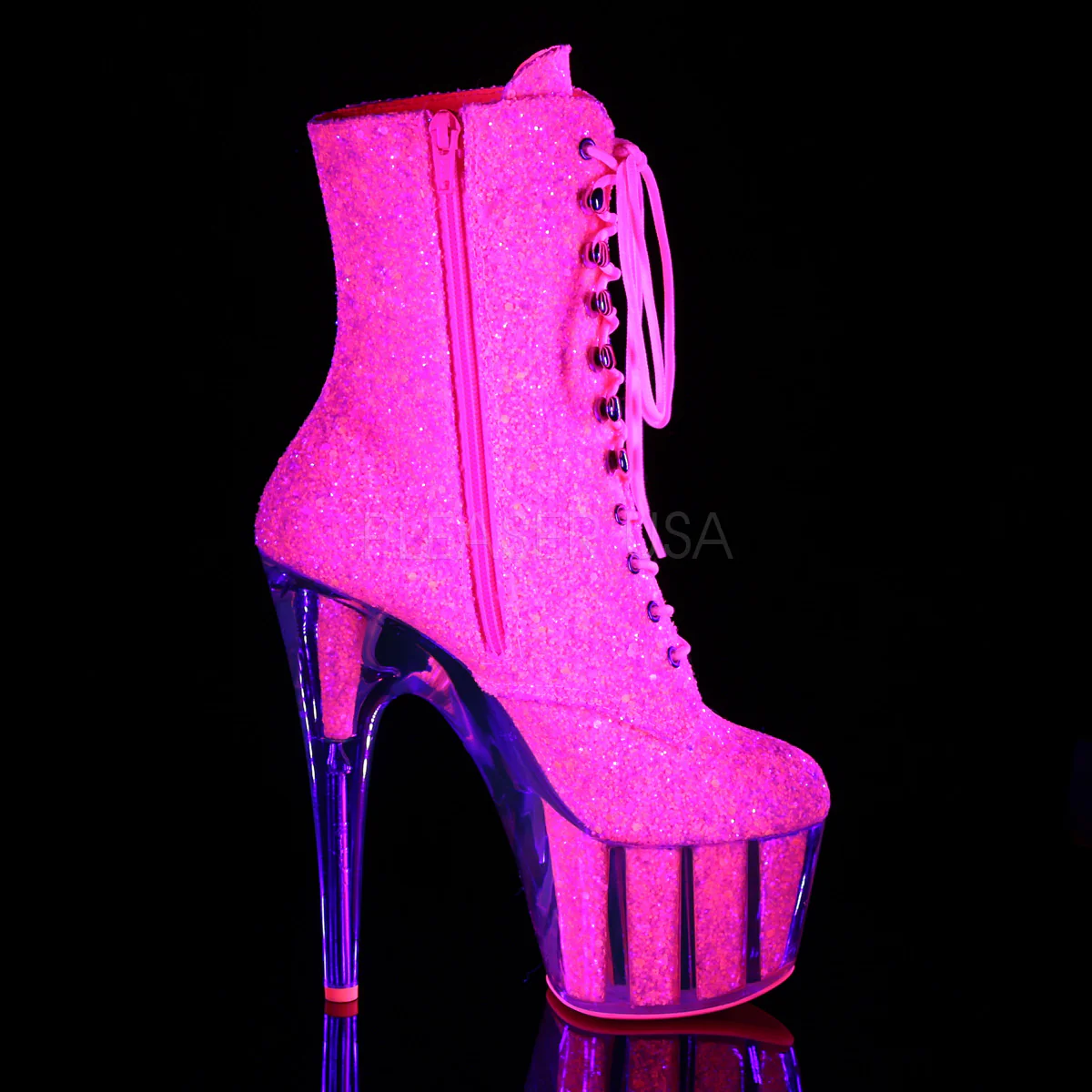 ADORE-1020G  Neon Pink Glitter/Neon Pink Glitter - Image 5