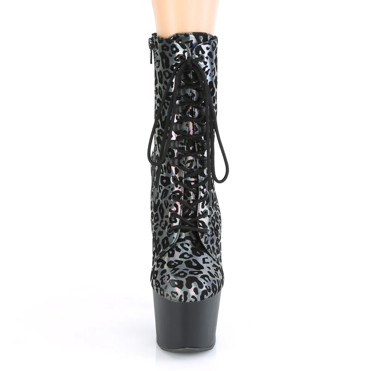 ADORE-1020LP Pewter Leopard Print Holographic/Black Matte - Image 2