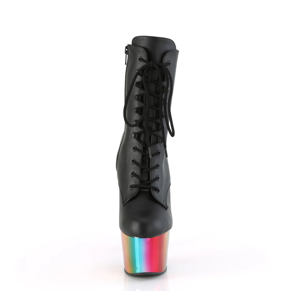 ADORE-1020RC  Black Faux Leather/Rainbow Chrome - Image 2