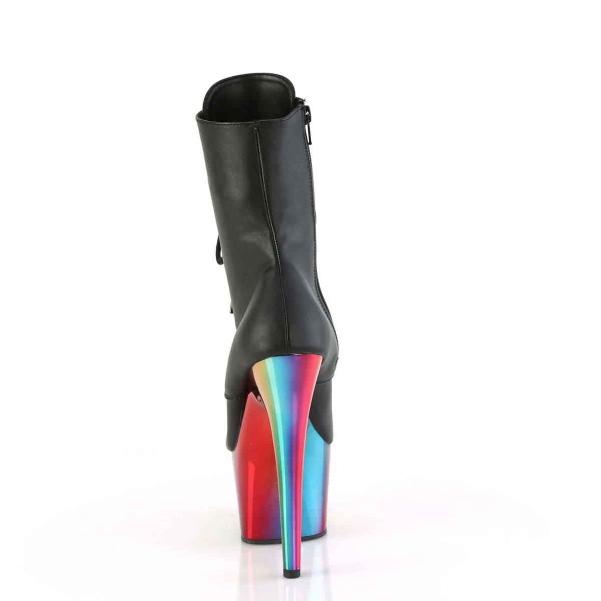 ADORE-1020RC  Black Faux Leather/Rainbow Chrome - Image 4