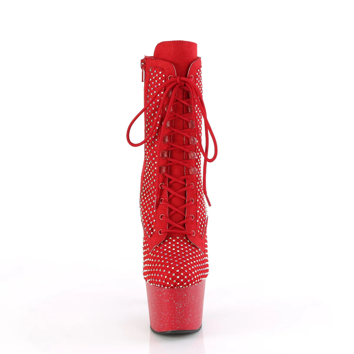 ADORE-1020RM  Red Faux Suede-RS Mesh/Red Matte - Image 2