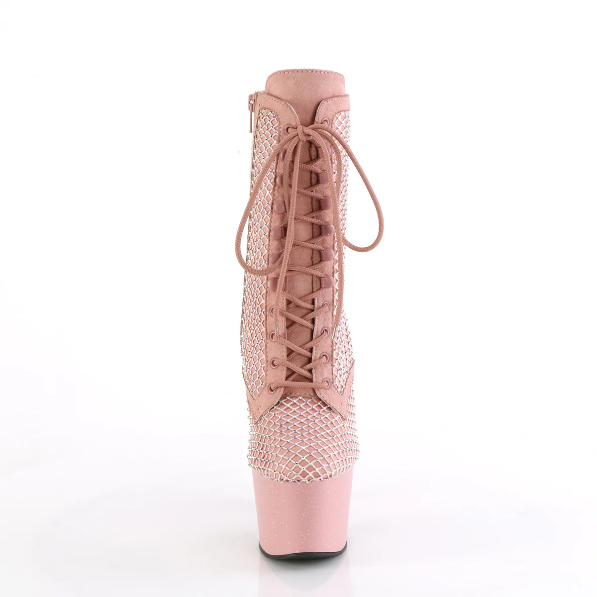ADORE-1020RM  Salmon Pink Faux Suede-RS Mesh/Baby Pink M - Image 2