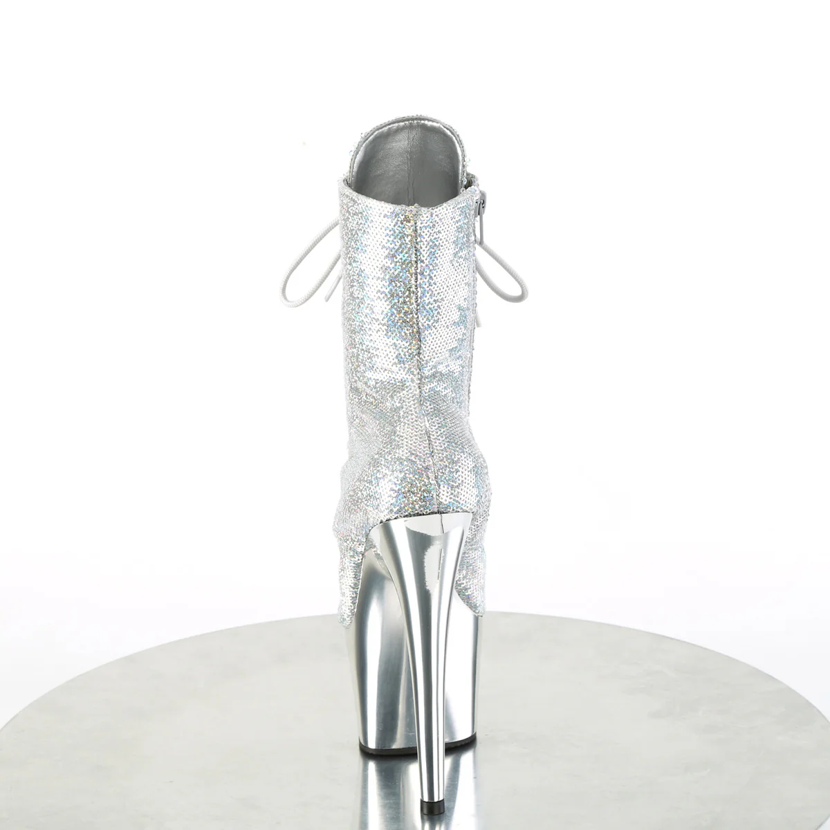 ADORE-1020SQ-02  Silver Holo Sequins/Silver Chrome - Image 4
