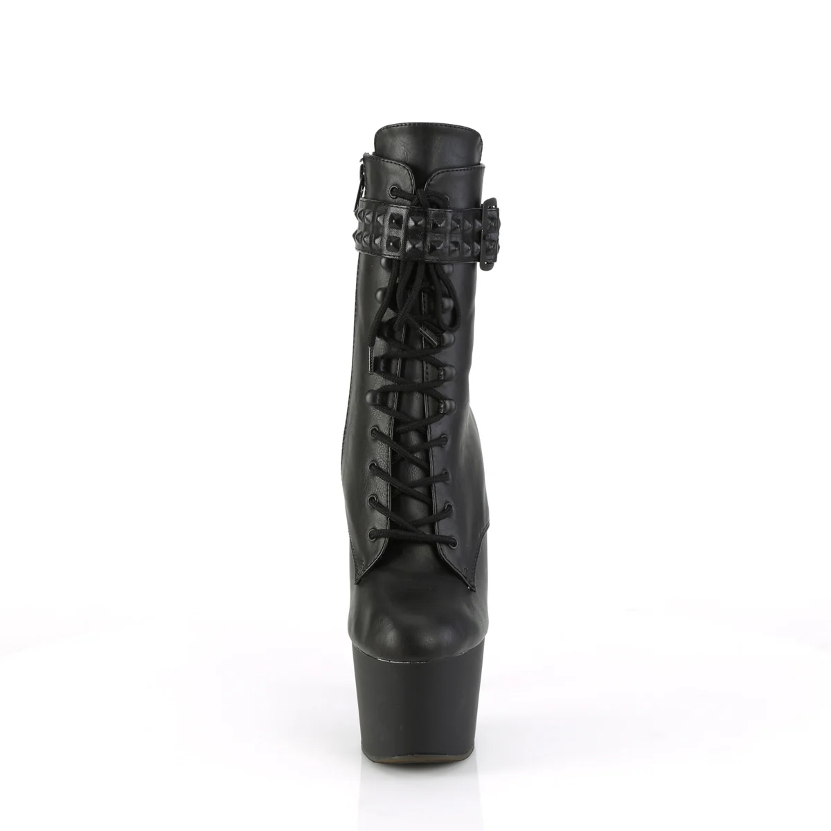 ADORE-1020STR Black Faux Leather/Black Matte - Image 2