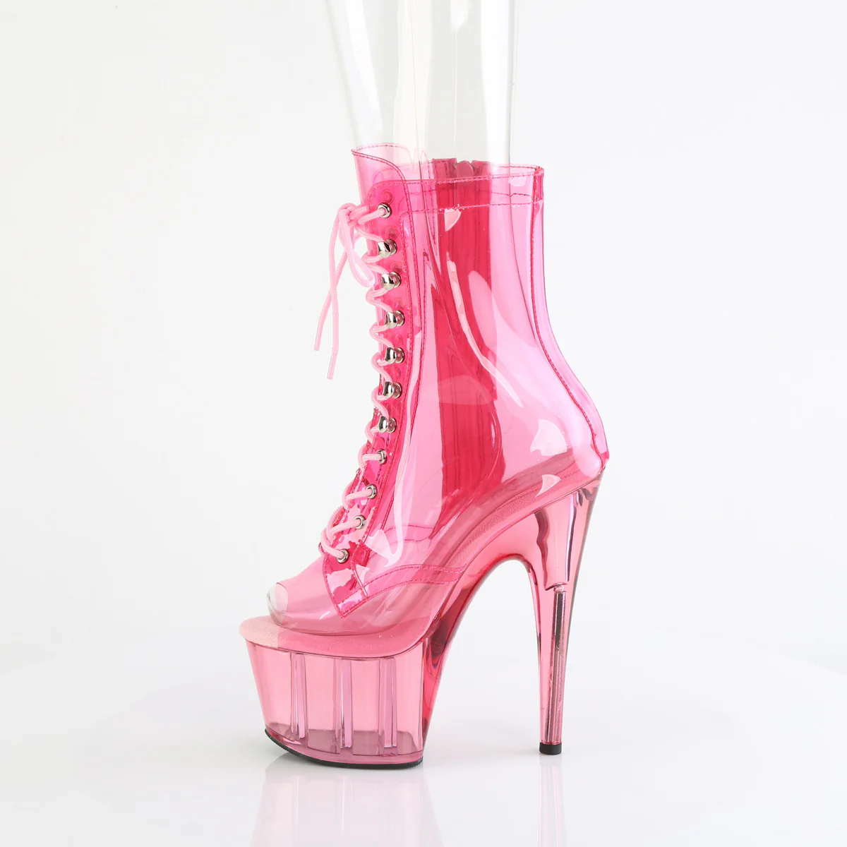ADORE-1021C-T Baby Pink Translucent PVC/BabyG. Pink Tinted - Image 3