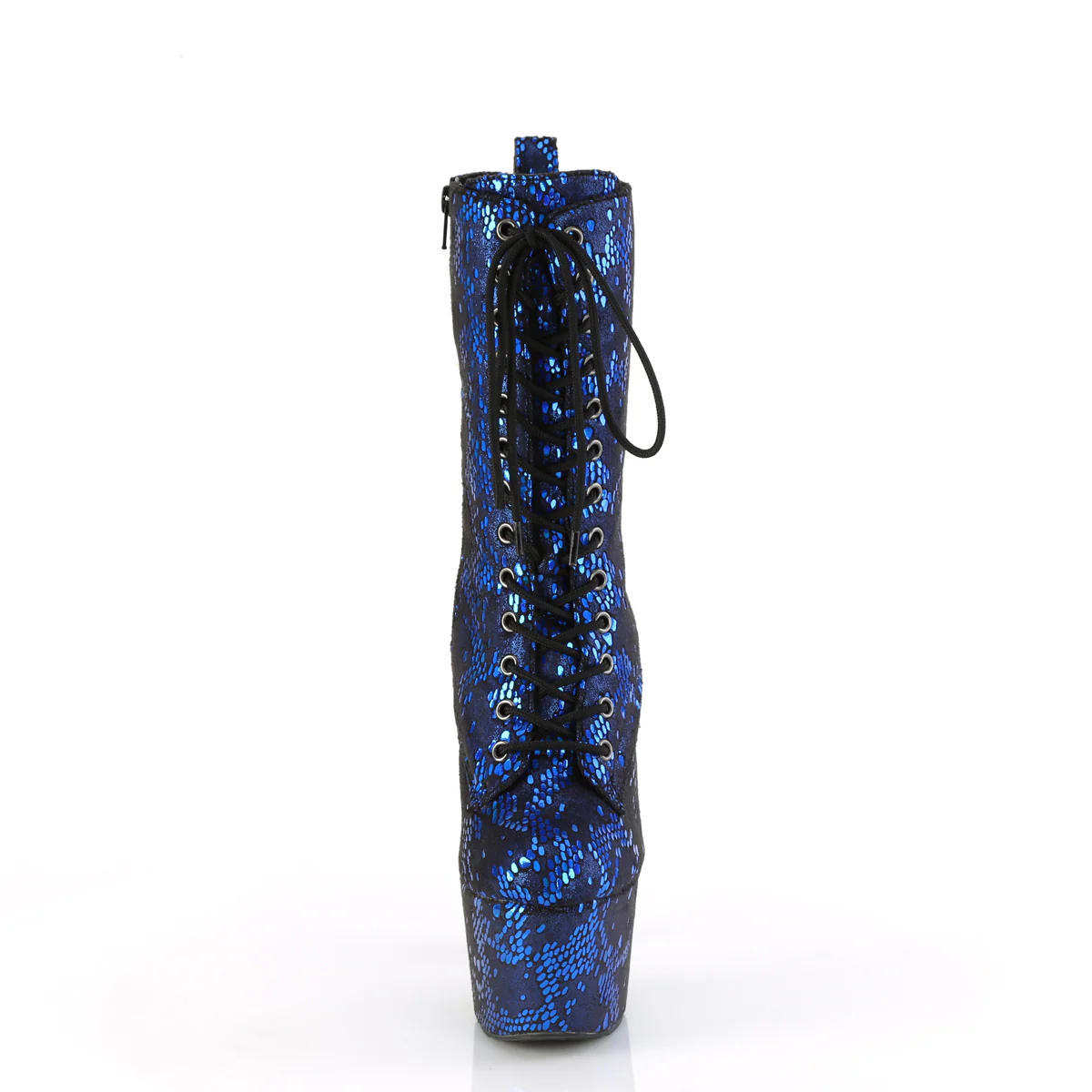 ADORE-1040SPF  Blue Metallic Snake Print Fabric/M - Image 2