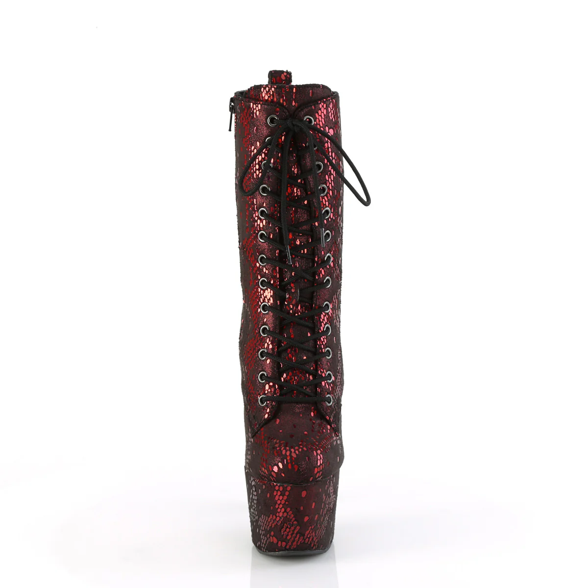 ADORE-1040SPF  Red Metallic Snake Print Fabric/M - Image 2