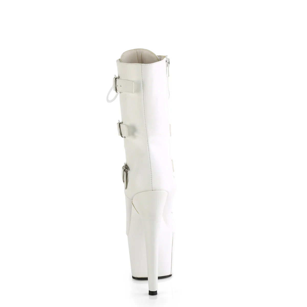 ADORE-1043  White Faux Leather/Matching - Image 4