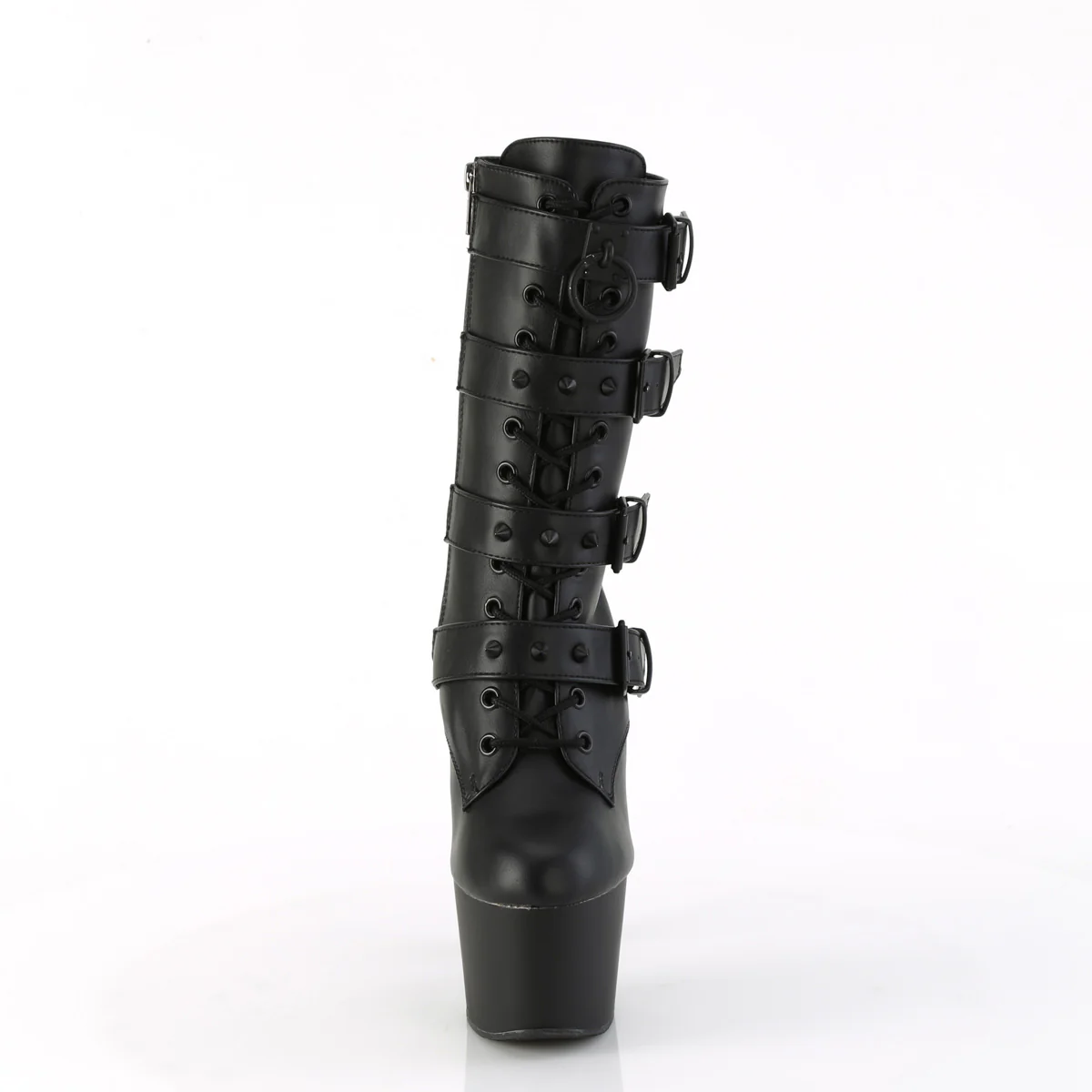 ADORE-1046 Black Faux Leather/Black Matte - Image 2