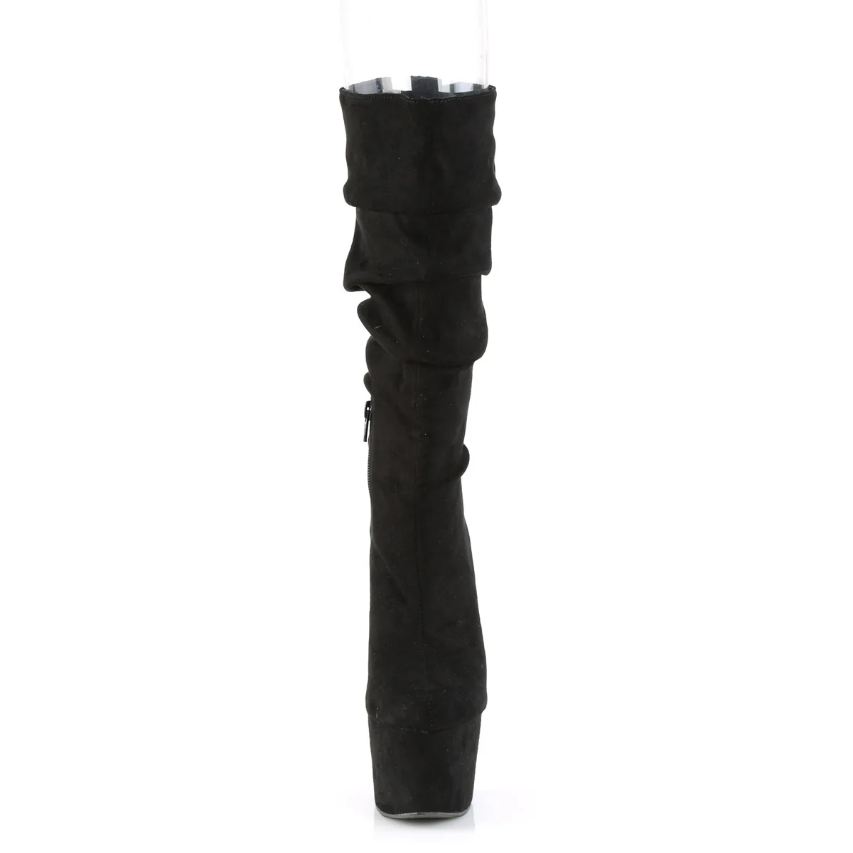 ADORE-1061 Black Faux Suede/Black Faux Suede - Image 2