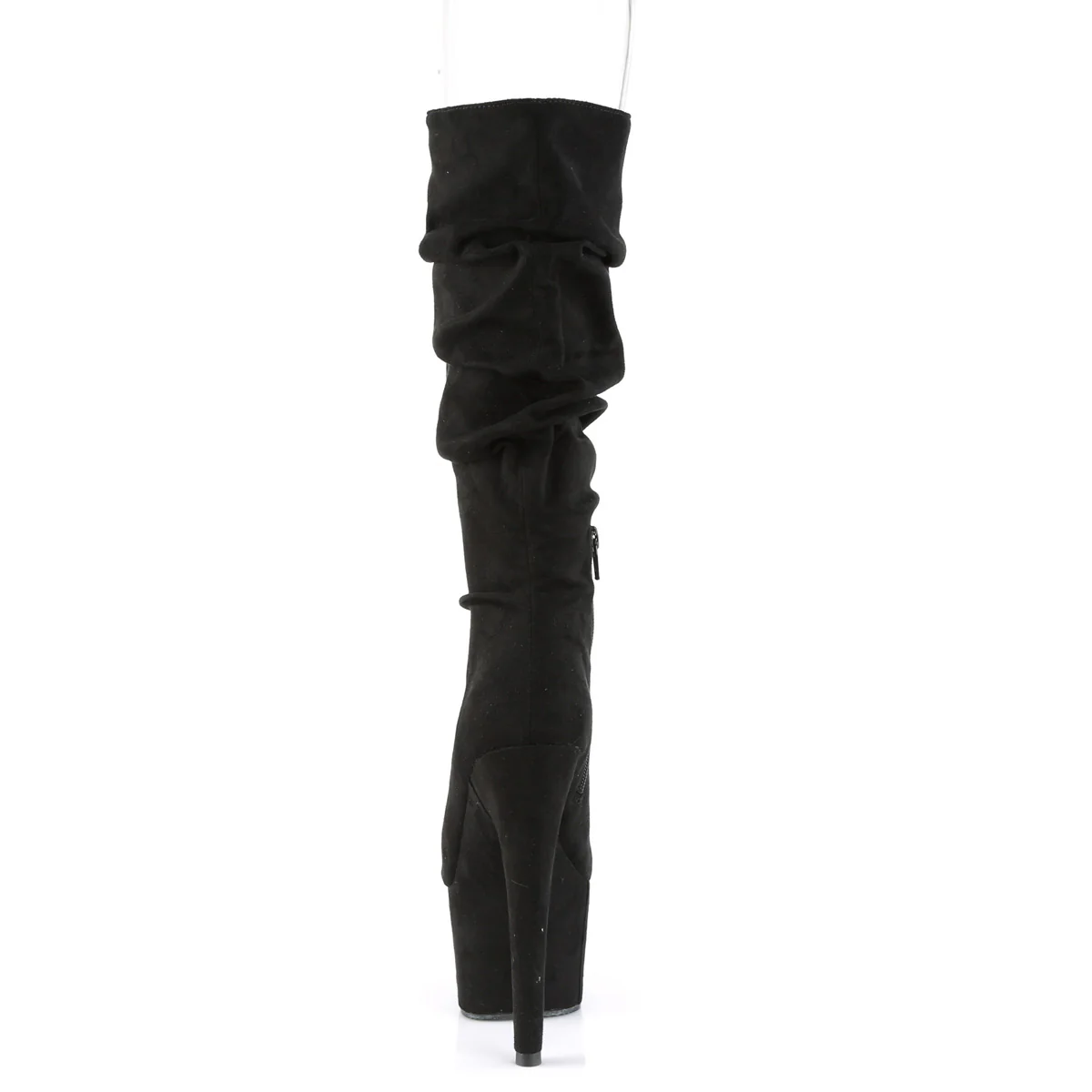 ADORE-1061 Black Faux Suede/Black Faux Suede - Image 4