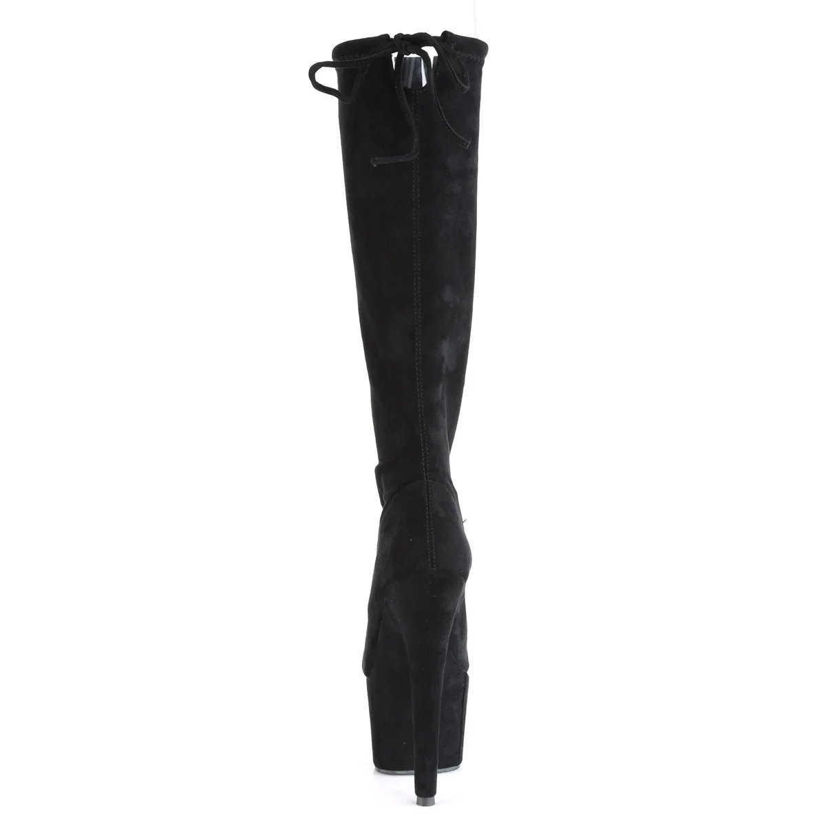 ADORE-2008 Black Stretch Faux Suede/Black Faux Suede - Image 4