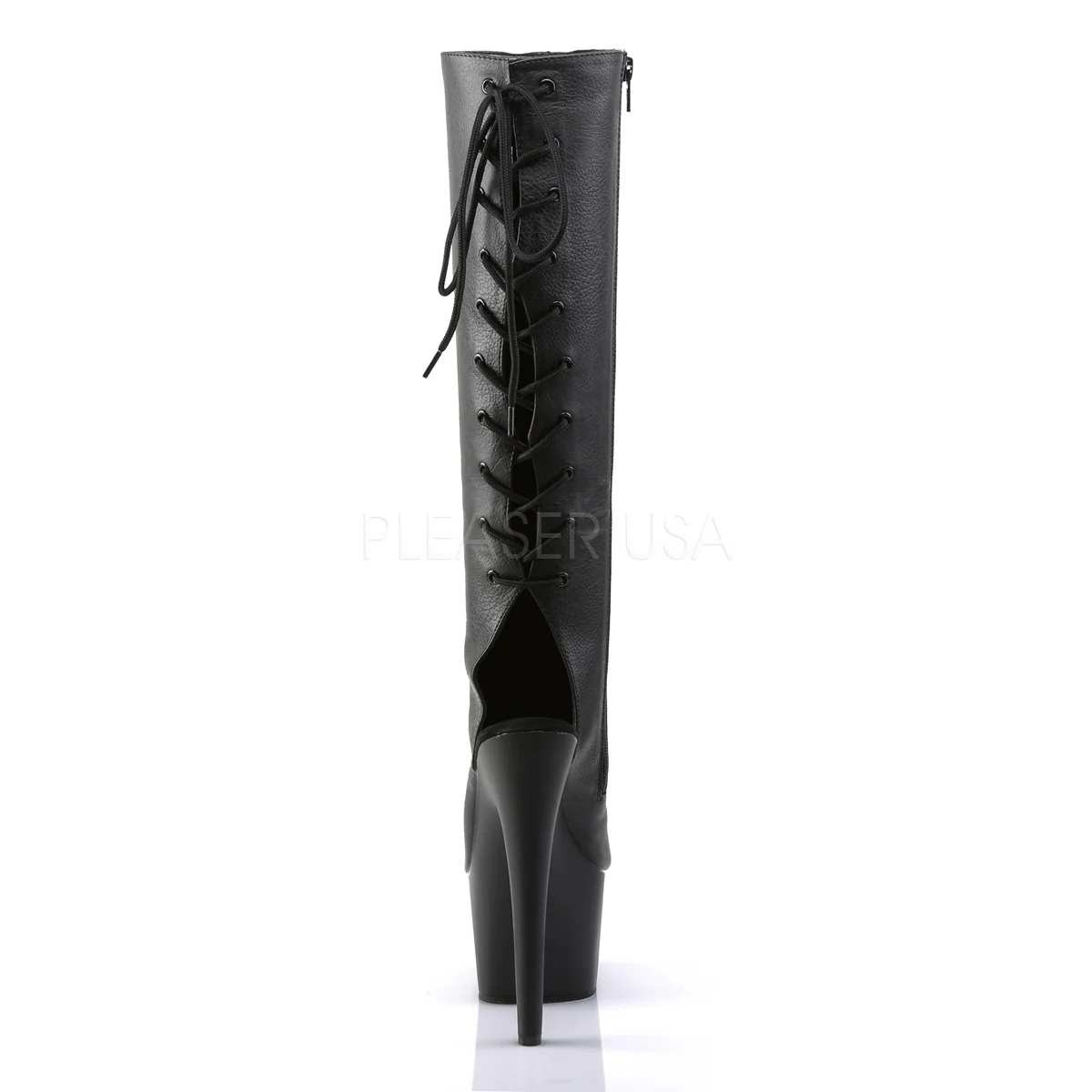 ADORE-2018  Black Faux Leather/Black Matte - Image 4