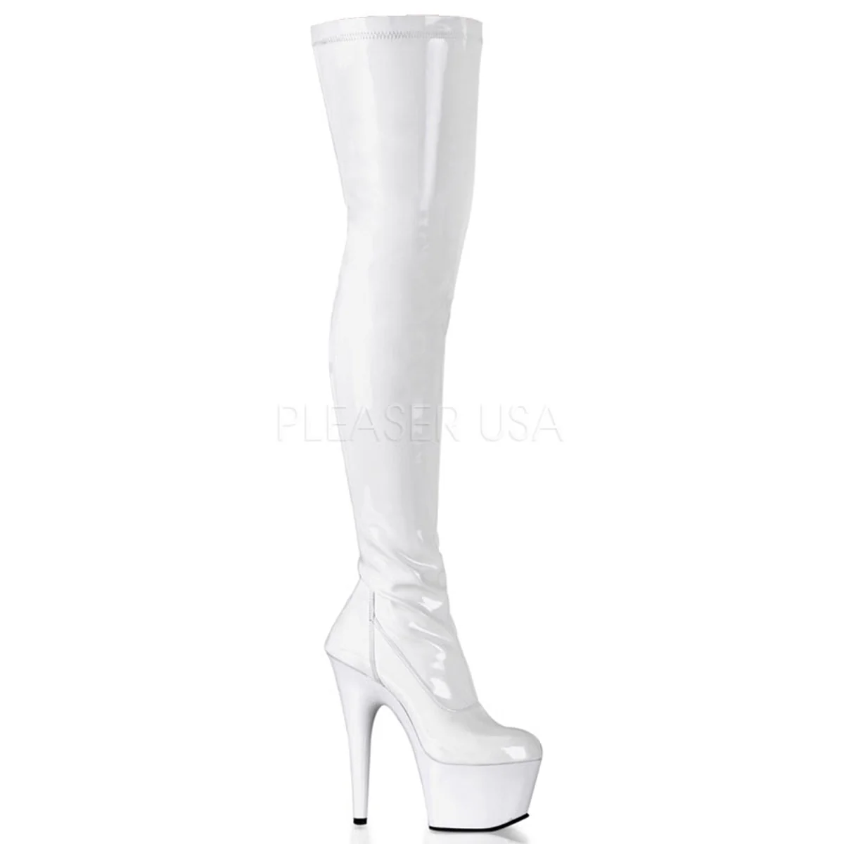 ADORE-3000 White Str Patent/White