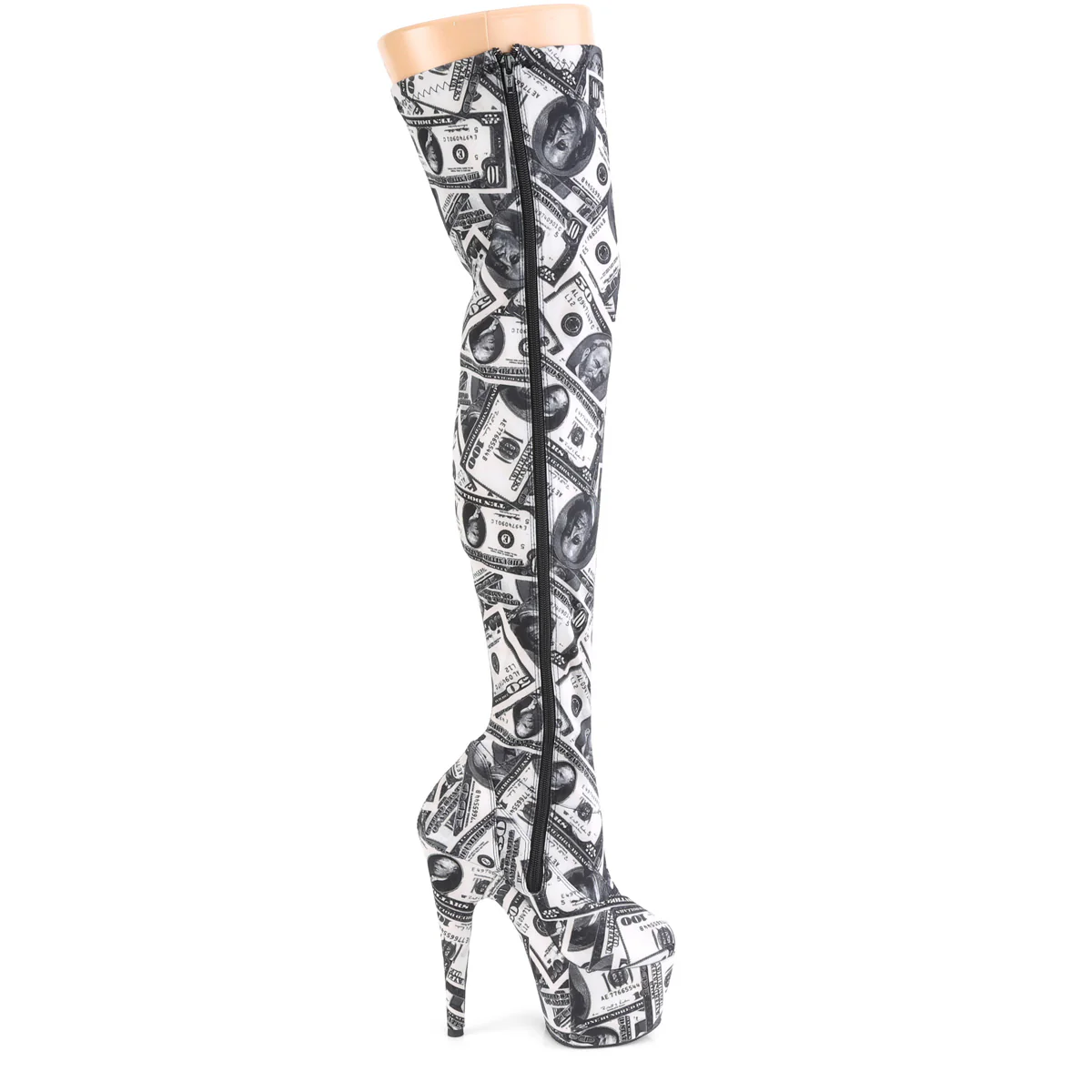 ADORE-3000DP  White-Black Stretch Fabric/White-Black Fabric - Image 5