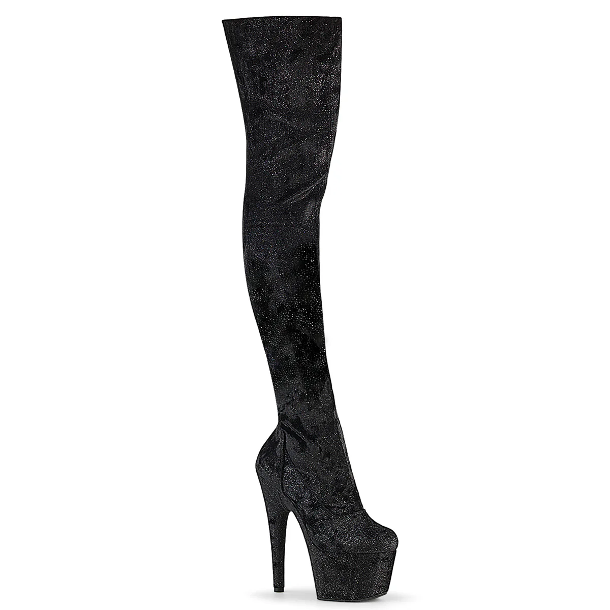 ADORE-3000WR  Black Shimmering Fabric/Black
