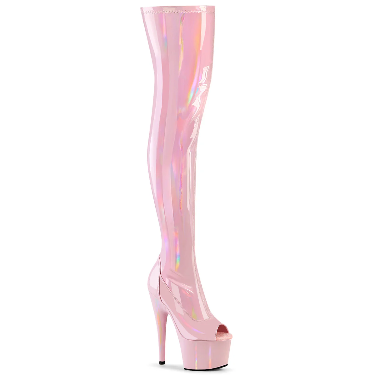 ADORE-3011HWR  Baby Pink Stretch Holo/Baby Pink