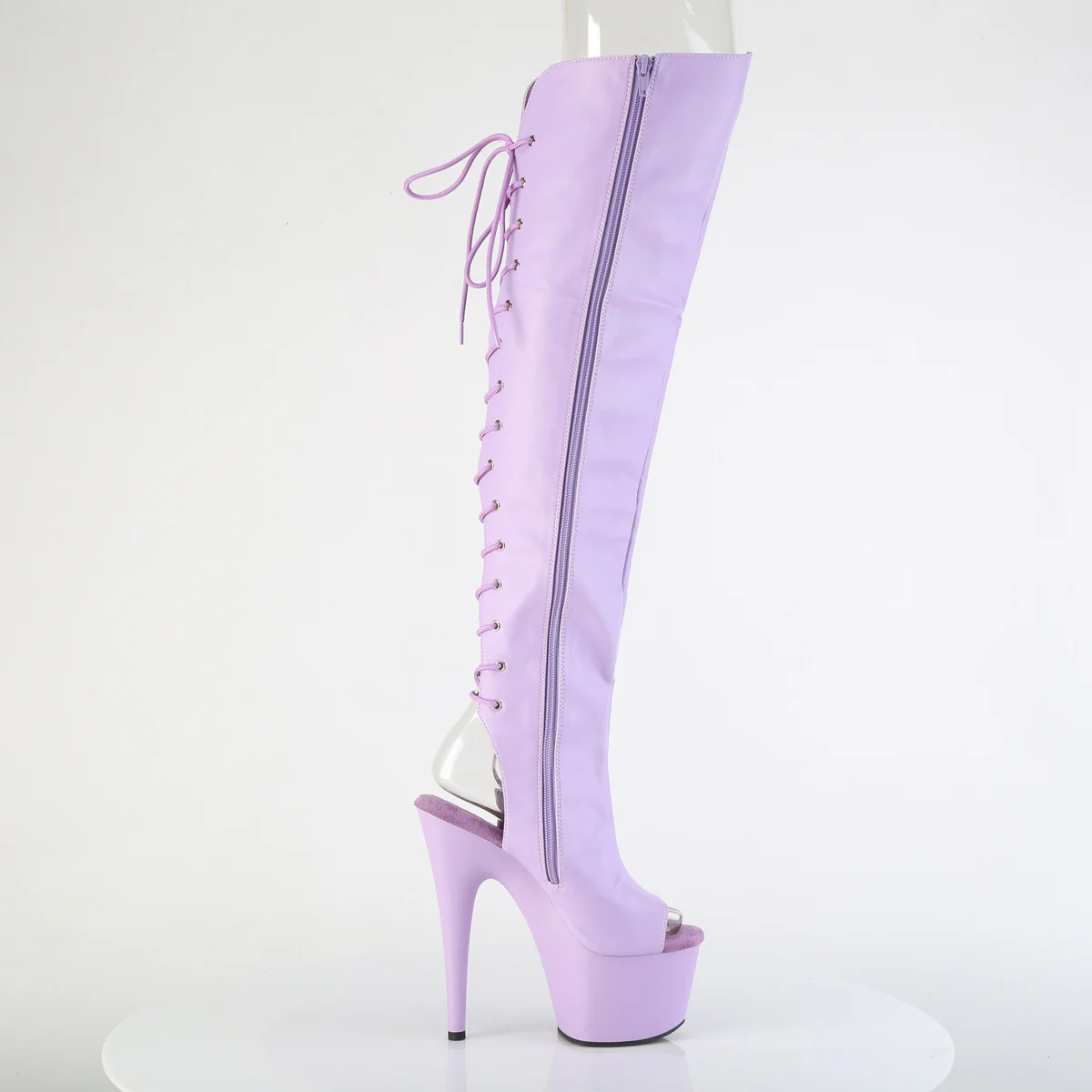 ADORE-3019 Lavender Faux Leather/Lavender Matte - Image 5
