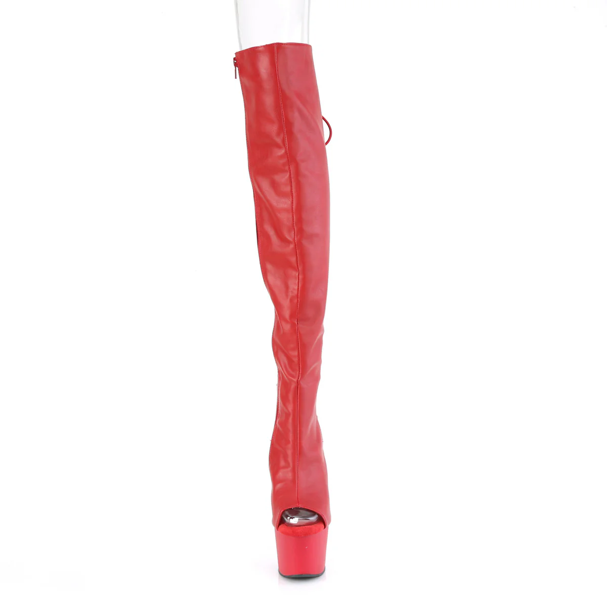 ADORE-3019  Red Faux Leather/Red Matte - Image 2