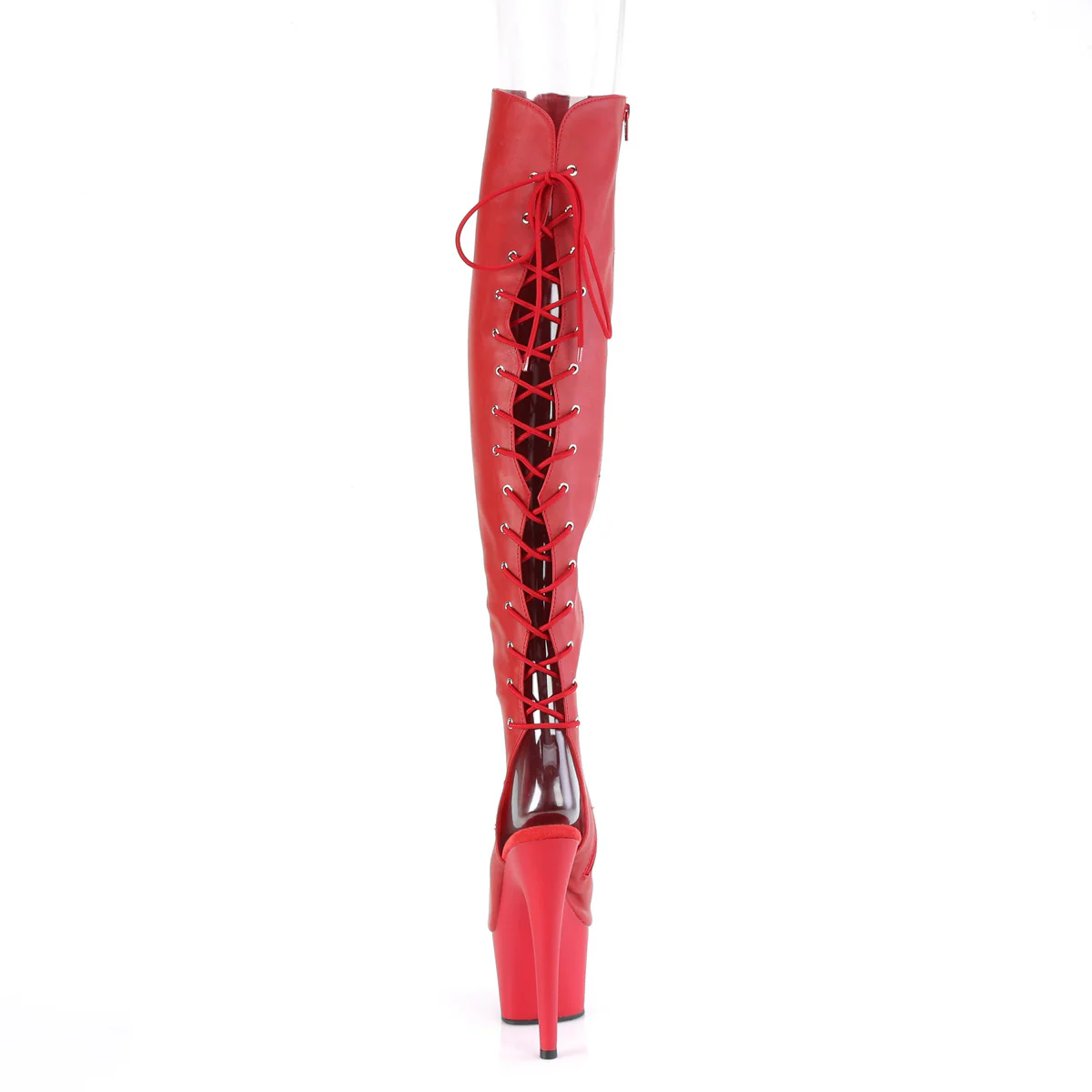ADORE-3019  Red Faux Leather/Red Matte - Image 4