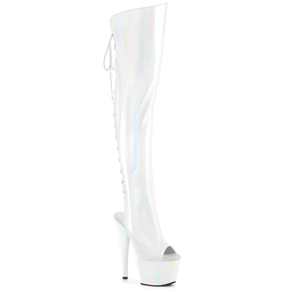 ADORE-3019HWR  White Stretch Holo/White Holo