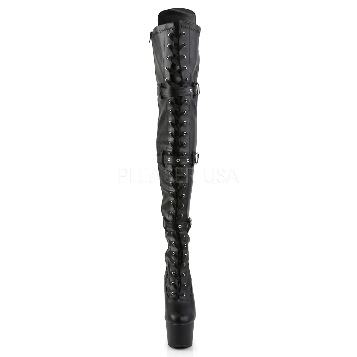 ADORE-3028 Black Str Faux Leather/Black Matte - Image 2