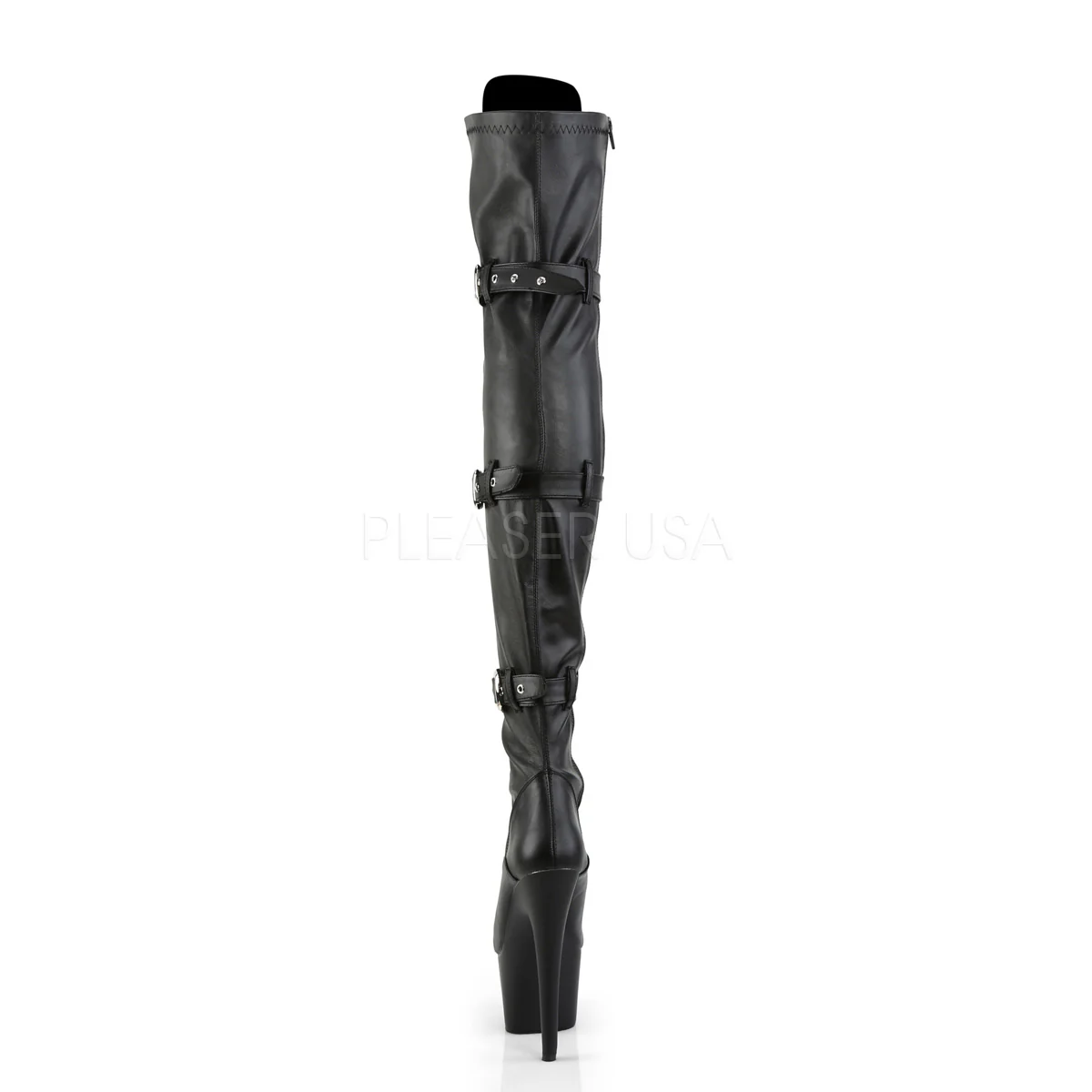 ADORE-3028 Black Str Faux Leather/Black Matte - Image 4