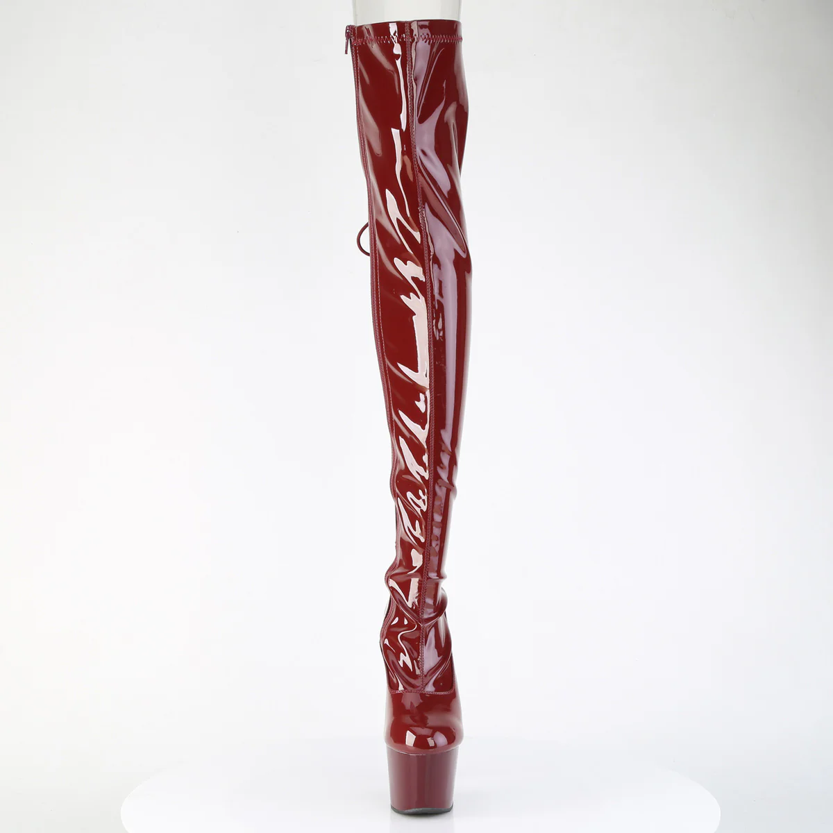 ADORE-3063 Burgundy Stretch Patent/Burgundy - Image 2