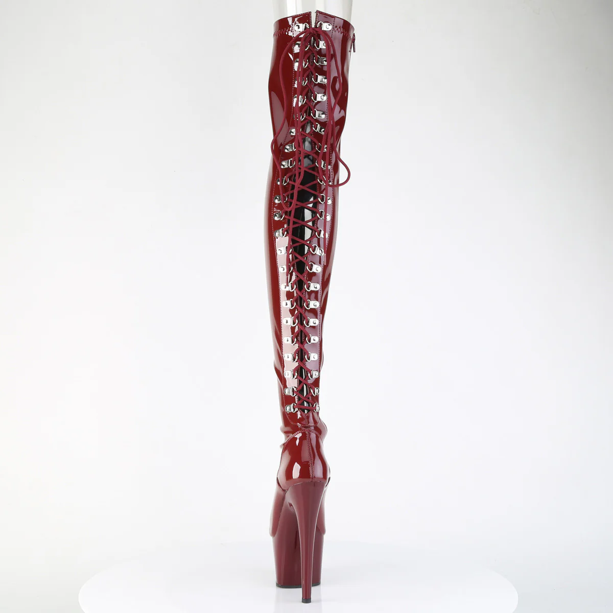 ADORE-3063 Burgundy Stretch Patent/Burgundy - Image 4