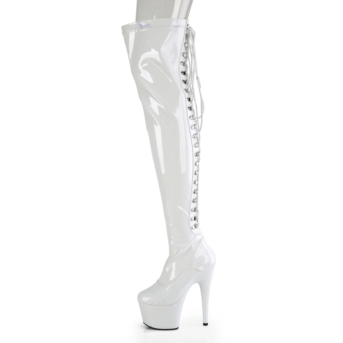 ADORE-3063  White Stretch Patent/White - Image 3