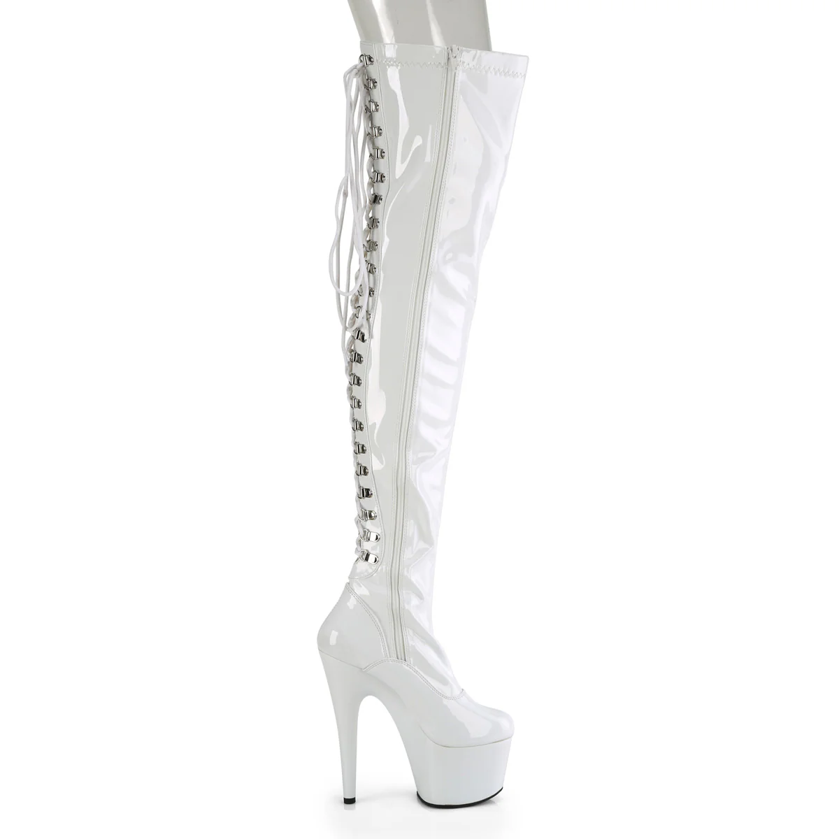 ADORE-3063  White Stretch Patent/White - Image 5