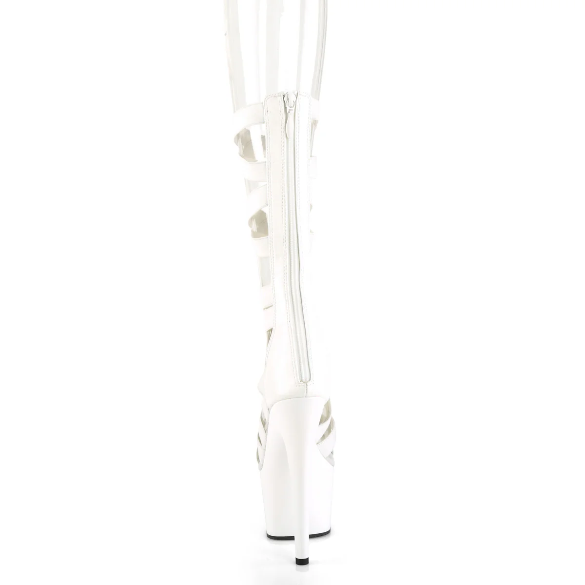 ADORE-700-48  White Elastic Band-Faux Leather/White Matte - Image 4