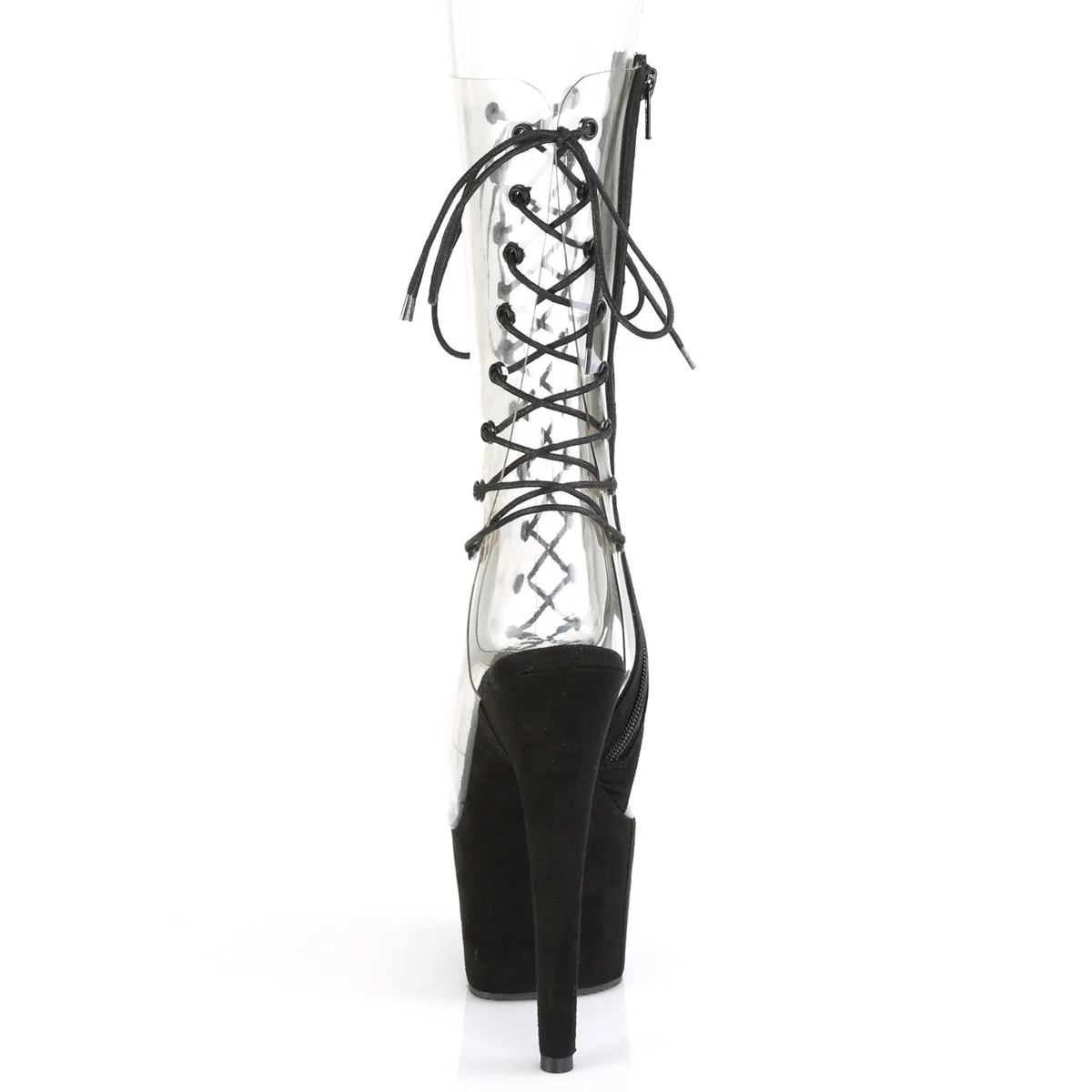 ADORE-700-60FS  Clear/Black Faux Suede - Image 4