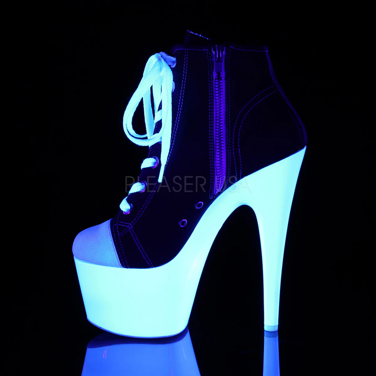 ADORE-700SK-02 Black Canvas/Neon White - Image 3
