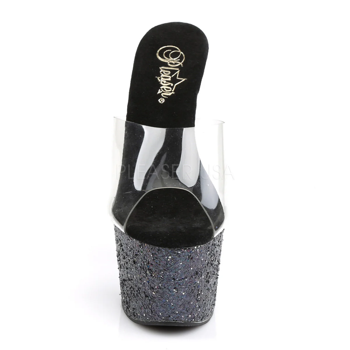 ADORE-701LG  Clear/Black Holo Glitter - Image 2